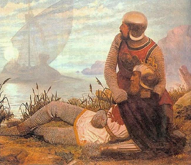 John Garrick The Death of King Arthur Germany oil painting art